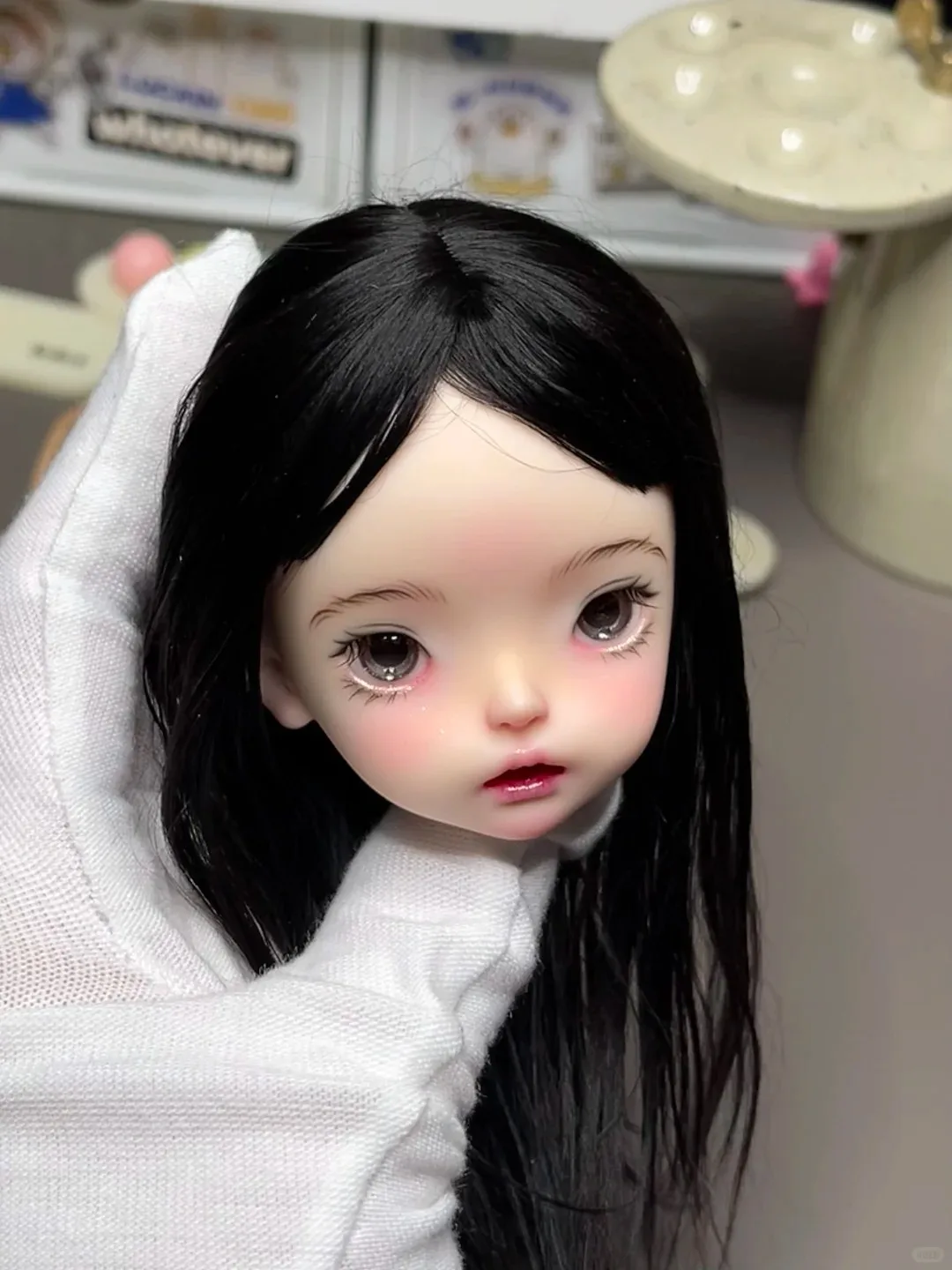 Nova Cabeça de Boneca BJD 1/6 para Maquiagem à Venda, Cabeça Única Xiaokui, Menina Fofa, Brinquedo de Resina de Alta Qualidade, Presente para Bebê Anjo em Oferta