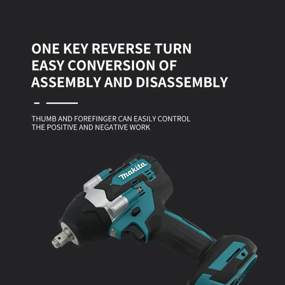 Makita DTW700 18V brushless electric wrench Cordless drill screwdriver High torque electric tool Torque wrench rechargeable bran