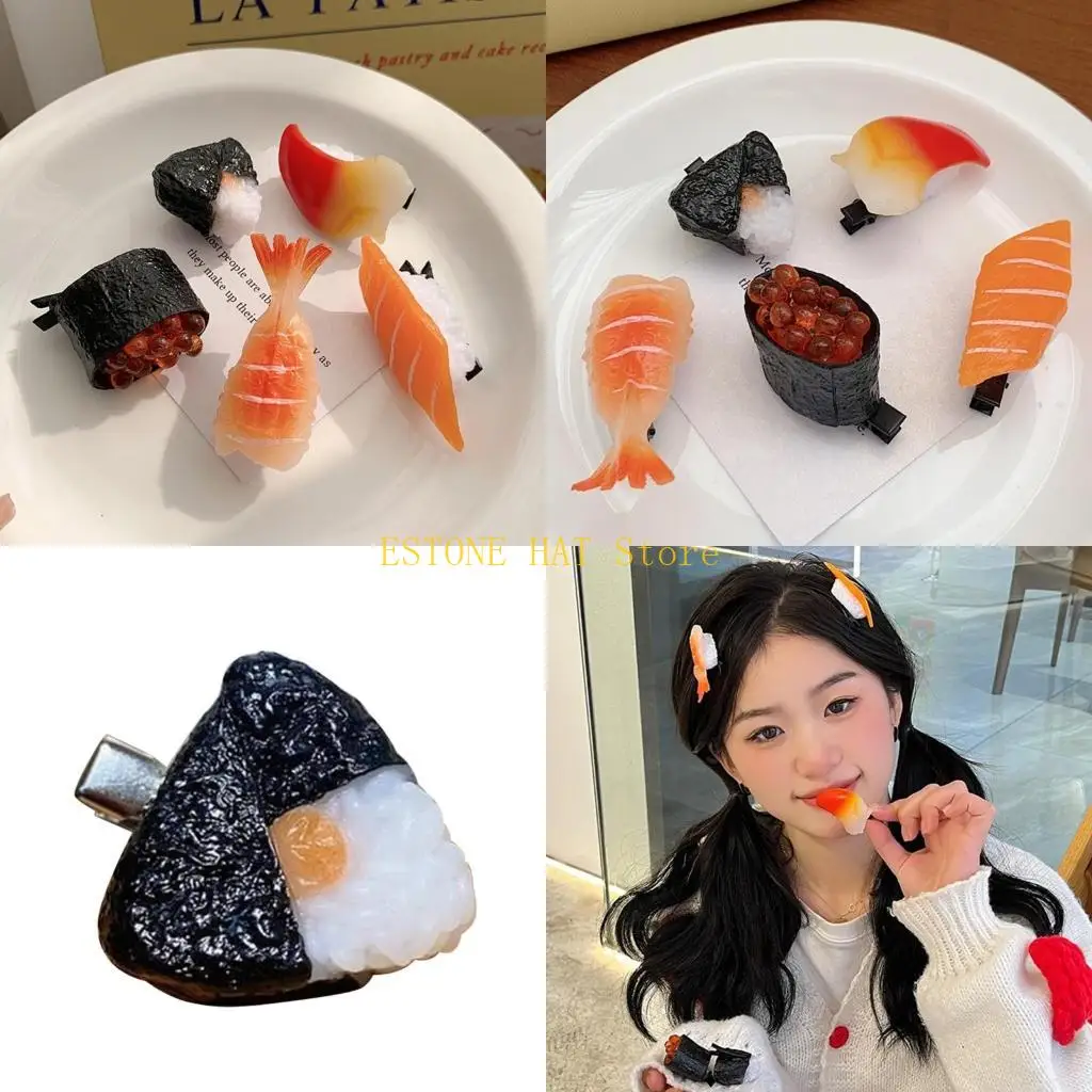 49MF Girl Female Sushi Women Girl Hairpin Gadget Birthday Present Gift