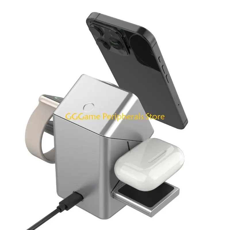 

U55B 15W Wireless Chargers Auto Rotate Stand Suitable for Phones Watches