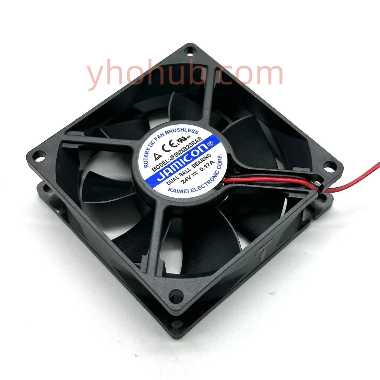 

Jamicon JF0825B2SRAR DC 24V 0.17A 80x80x25mm 2-Wire Server Cooling Fan