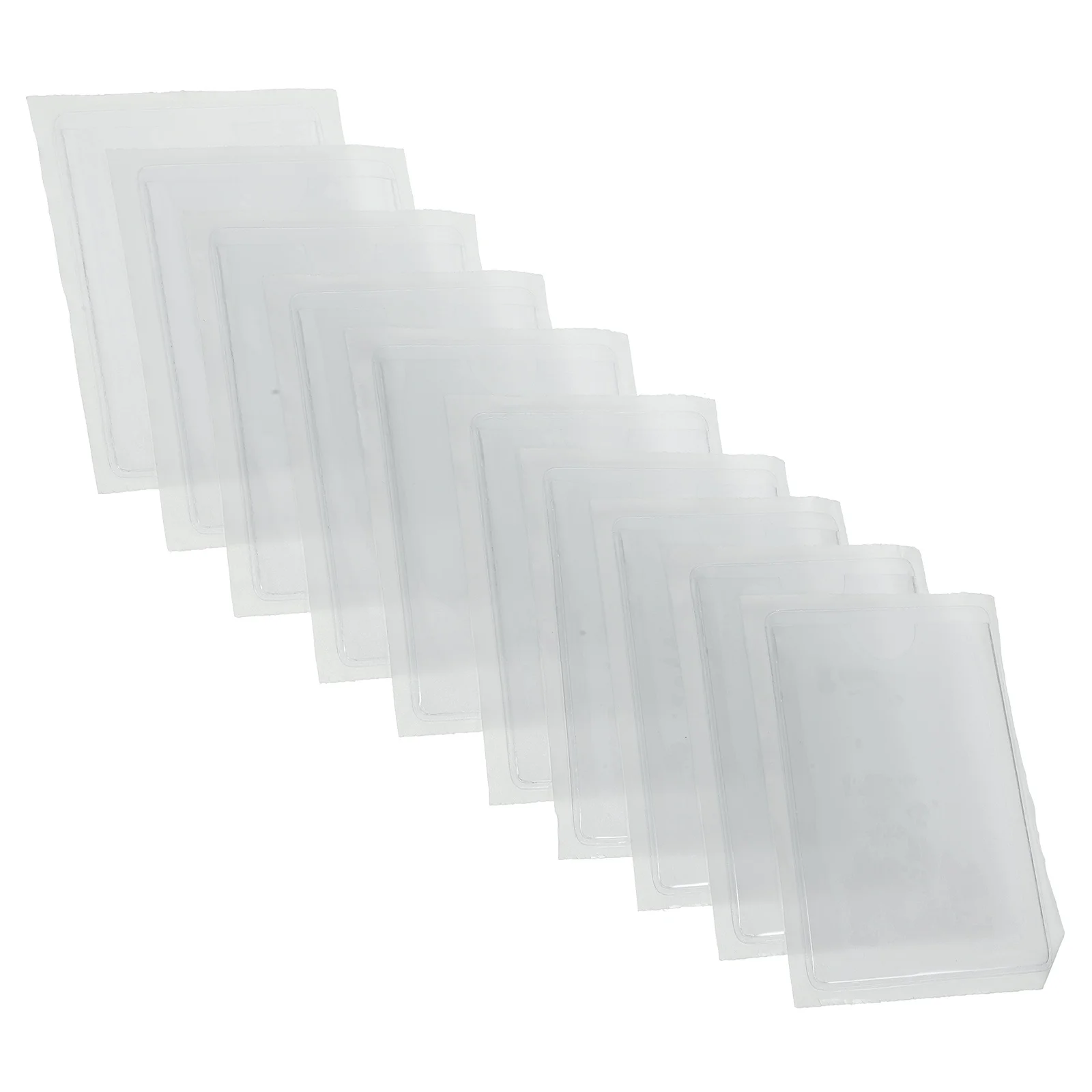 

10pcs Self-Adhesive Label Card Pockets Clear Pvc For Warehouse Bin Labels Index Card Holders Transparent Sleeve Sticky Pouch