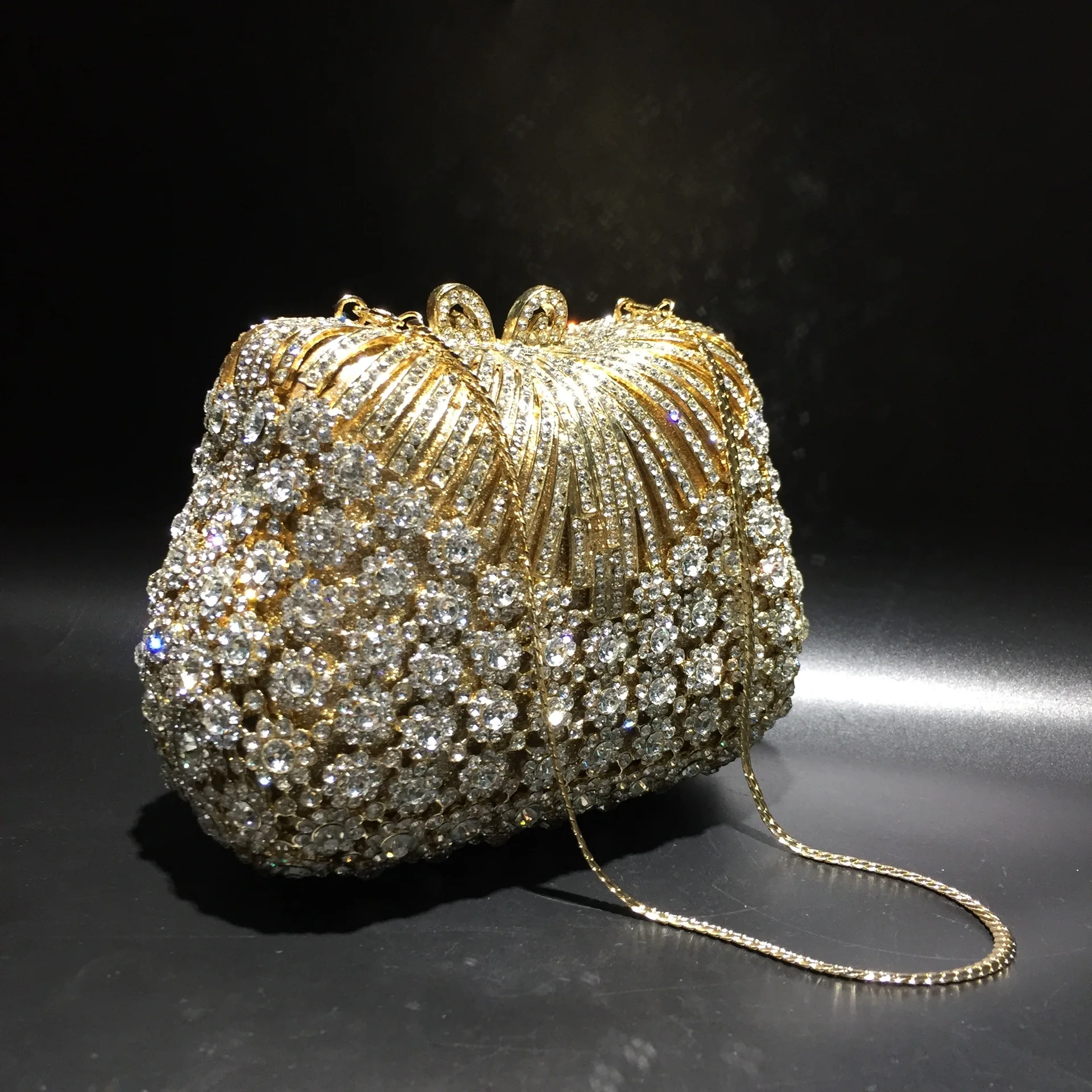 New Dinner Bag Trendy Rhinestone Bag Fashionable and High-End Shoulder Handbag Women's Bag image 4