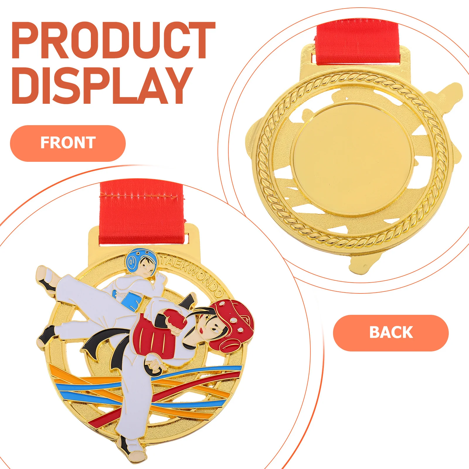 ميداليات التايكوندو الفائزة للأطفال، ميداليات جوائز فنون الدفاع عن النفس المعدنية الفضية للأطفال، التعرف على المنافسة #3