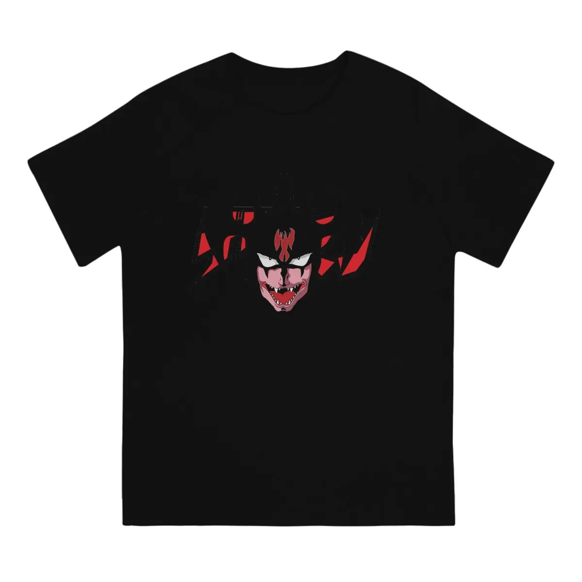 Devilman Crybaby Creative TShirt for Men Japanese Network Animation Round Collar Basic T Shirt Personalize Gift Clothes