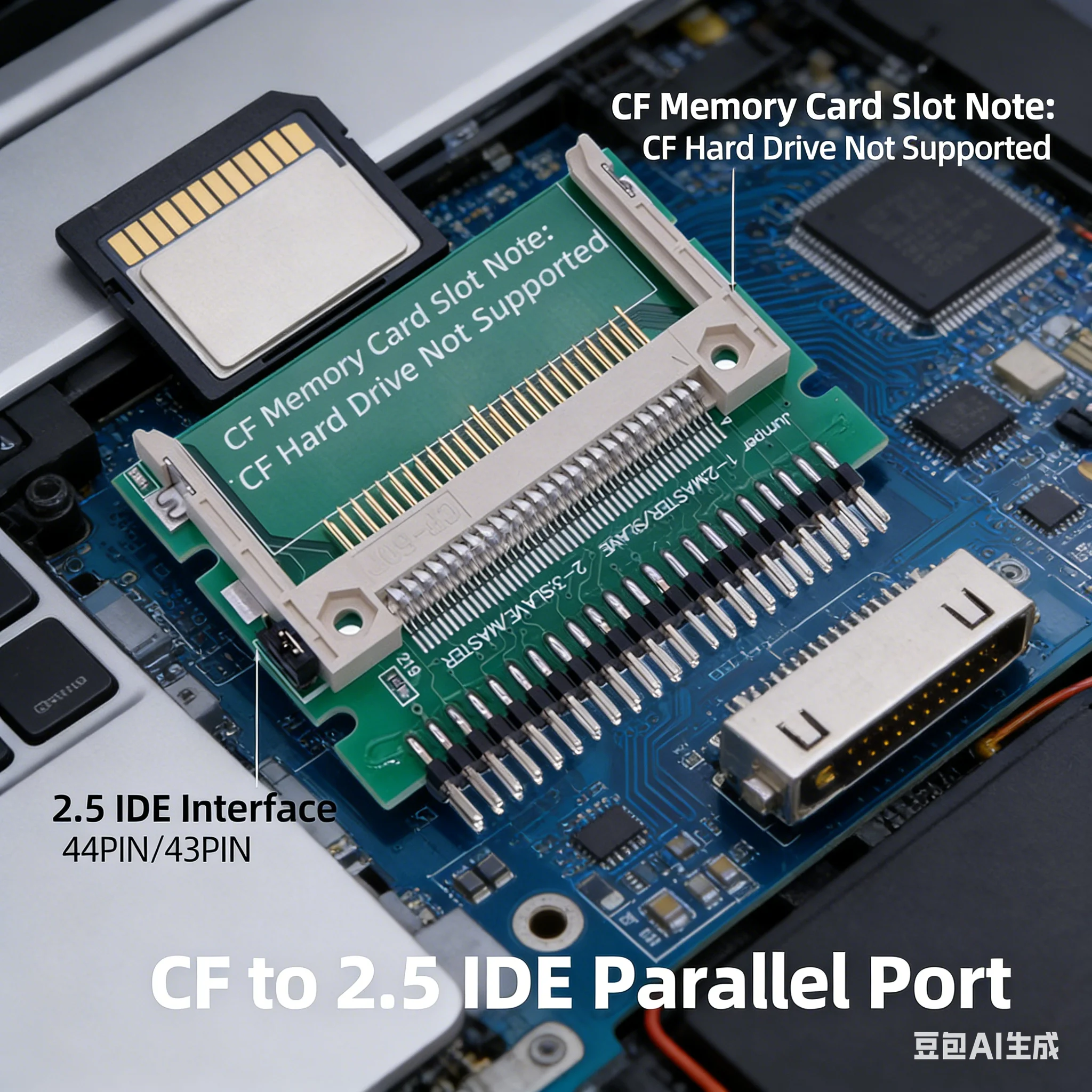 new CF to ide CF to notebook electronic hard disk CF to 44pin CF to 2.5 IDE/PATA Hard Drive Disk Can be matched with our CF card