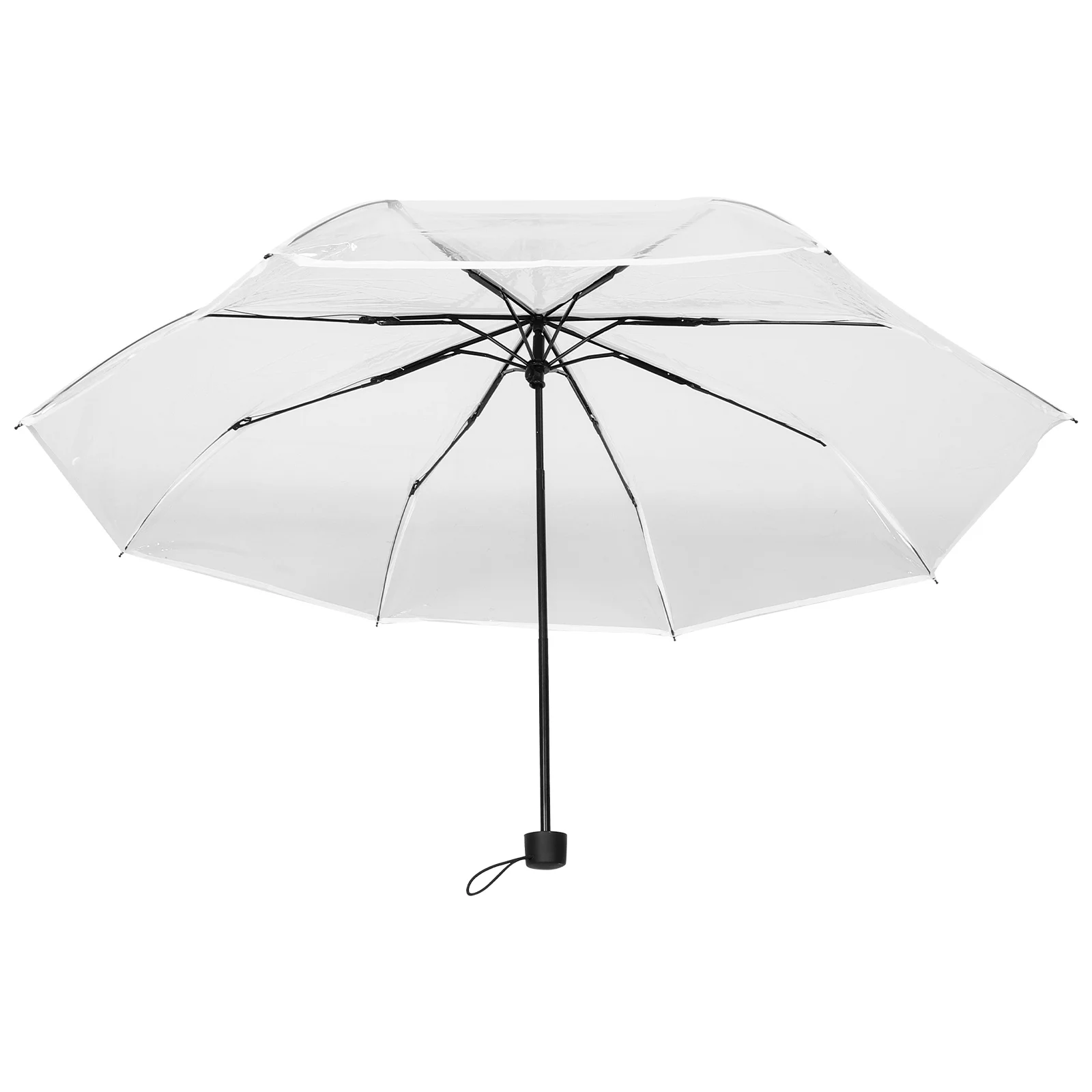 

Fully Automatic Ten-bone Folding Transparent Umbrella Umbrellas for Rain Clear Pocket Hiking