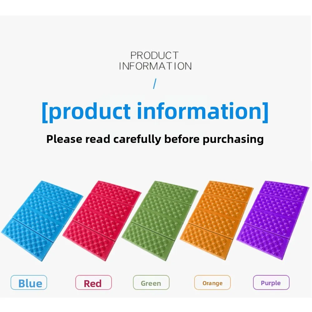 Camping Foam Pad Waterproof Foam Seat for Picnic Hiking Backpacking Mountaineering Trekking Stadium Bleachers Outdoor