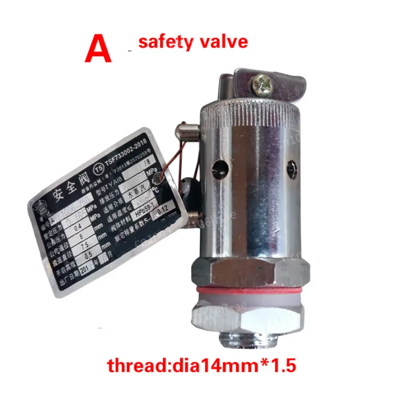 

Portable safety valve/release valve Safety Relief Valve Pressure Release Regulator dia14mm/16mm Autoclave accessories