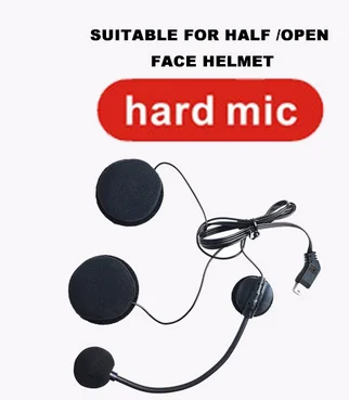 

Hard/Soft Mic For E1/X1plus Bluetooth Motorcycle helmet bluetooth headset the link