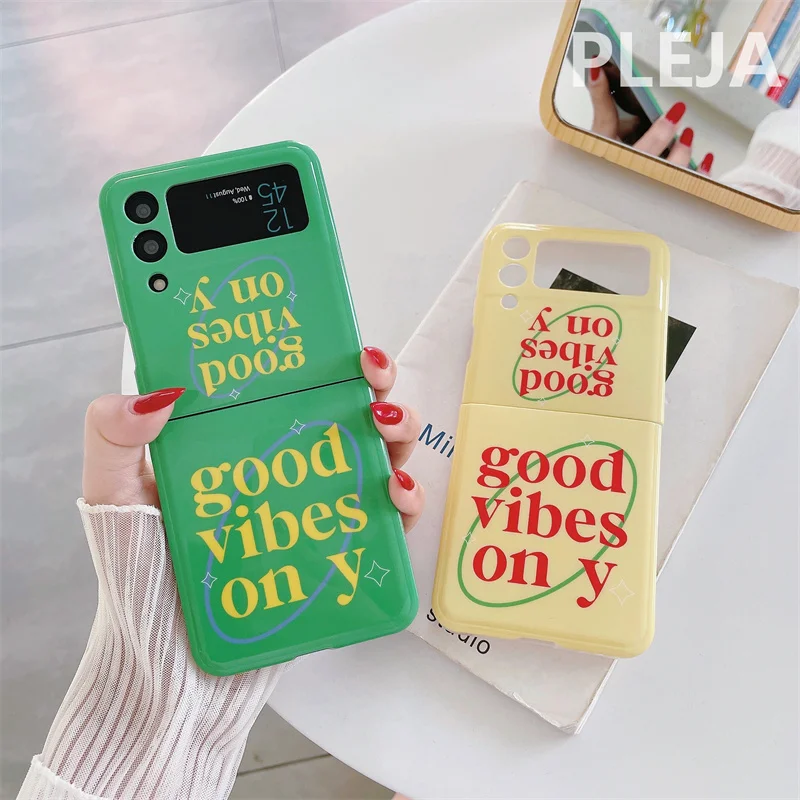 Funda de teléfono con pulsera de cuentas de colores para Samsung Galaxy Z Flip 4, 3 Z, Flip3, Flip4, 5G, fundas de silicona a prueba de golpes