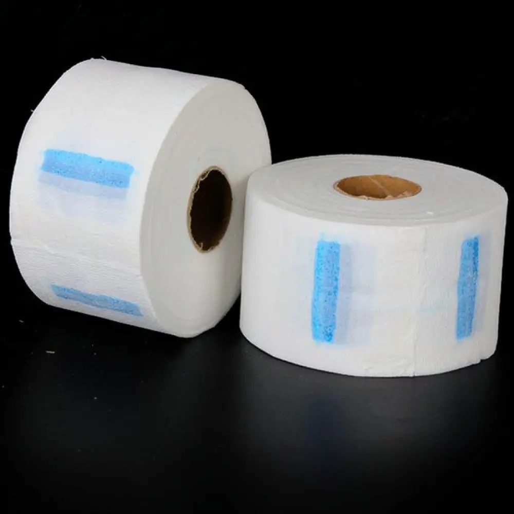 Salon Barber Neck Guard Paper Roll Disposable Elastic Strips For Hairdressing Cape Protection Cleaning Tool For Haircuts