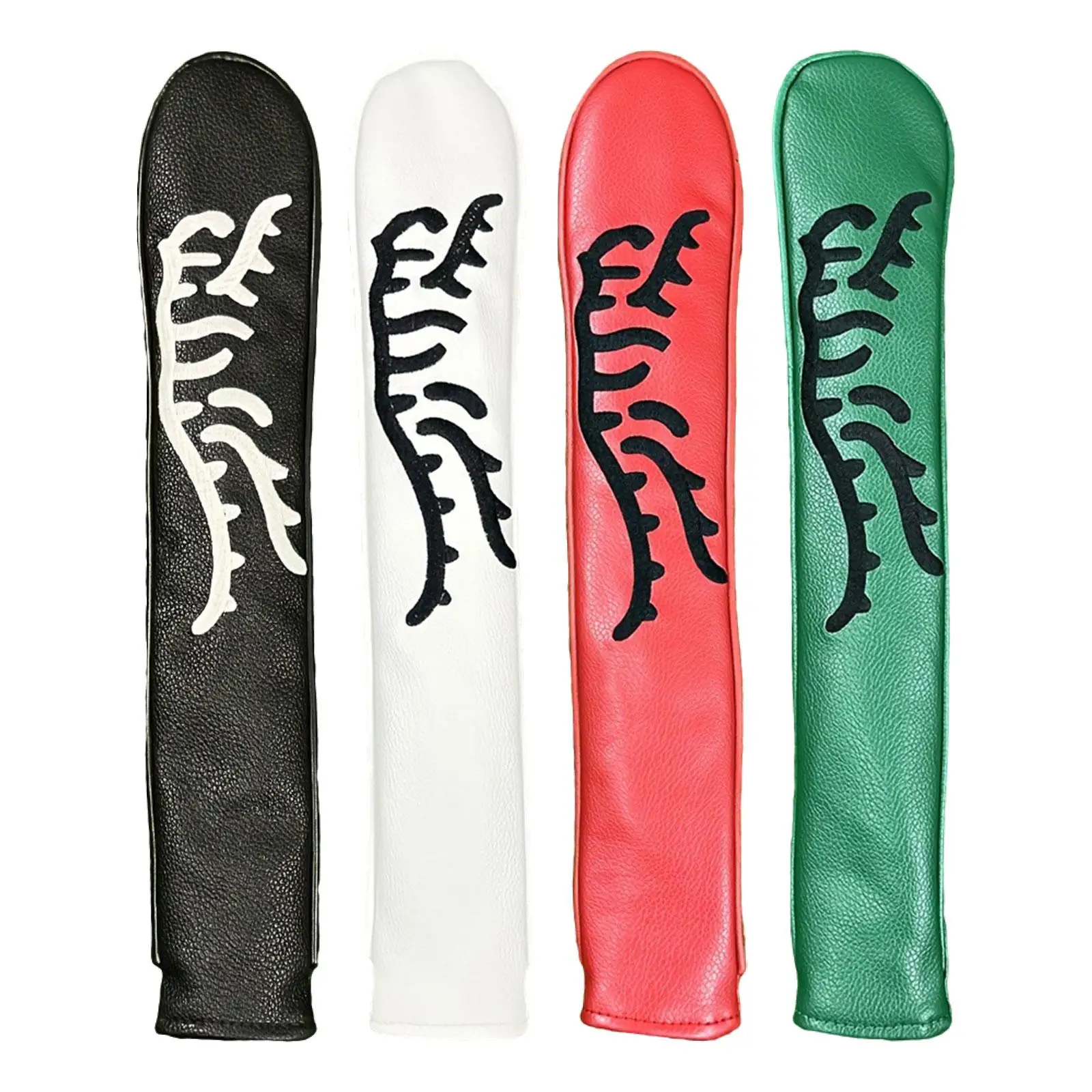 Golf Alignment Rod Cover Golf Club Head Covers Case Holder PU Leather Protector Sleeve