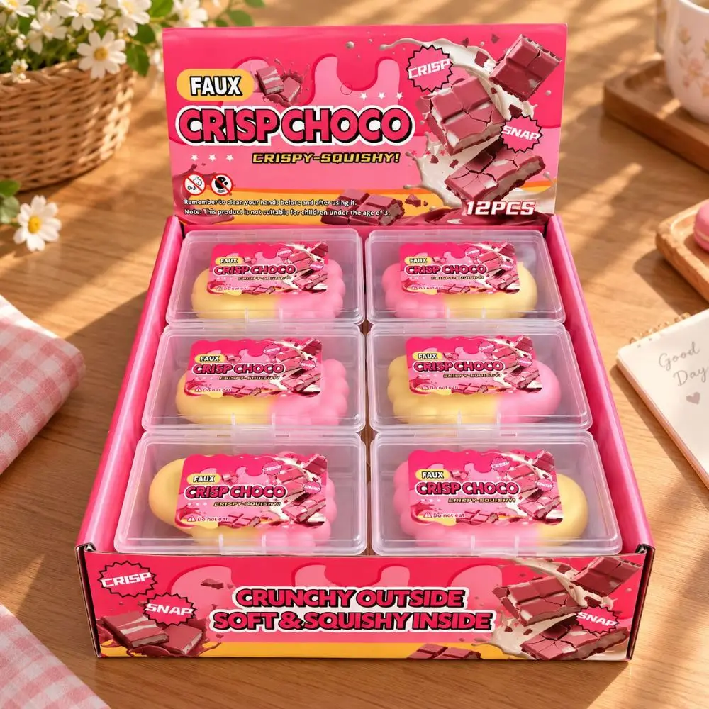 Heart Shape Wax Cracking Squeeze Toy Crackable Texture Crispy Feel Crispy Stress Balls Handmade Craft Foot Shape