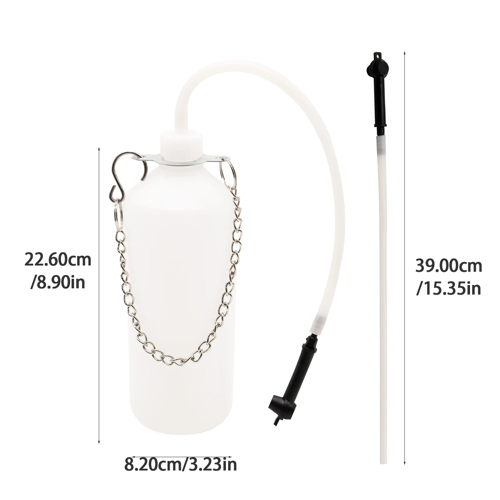 Manual Brake Bleeder System with 1L Fluid Extractor And 60cm Hose Automotive Brake Oil Changing Tool for Car Maintenance