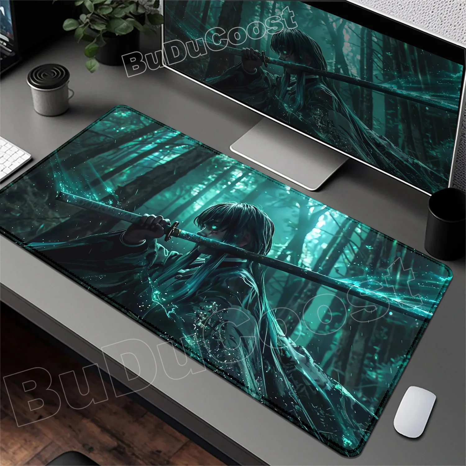 HD печать аниме коврик для мыши Лидер продаж Demon Slayer большой ковер настольный коврик компьютер ноутбук ПК игровые периферийные аксессуары коврик для мыши