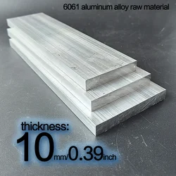 6061 Aluminum Alloy Flat Bar Thickness 10mm Width 55mm 65mm 75mm 85mm 95mm， Length  100mm 150mm 200mm 300mm