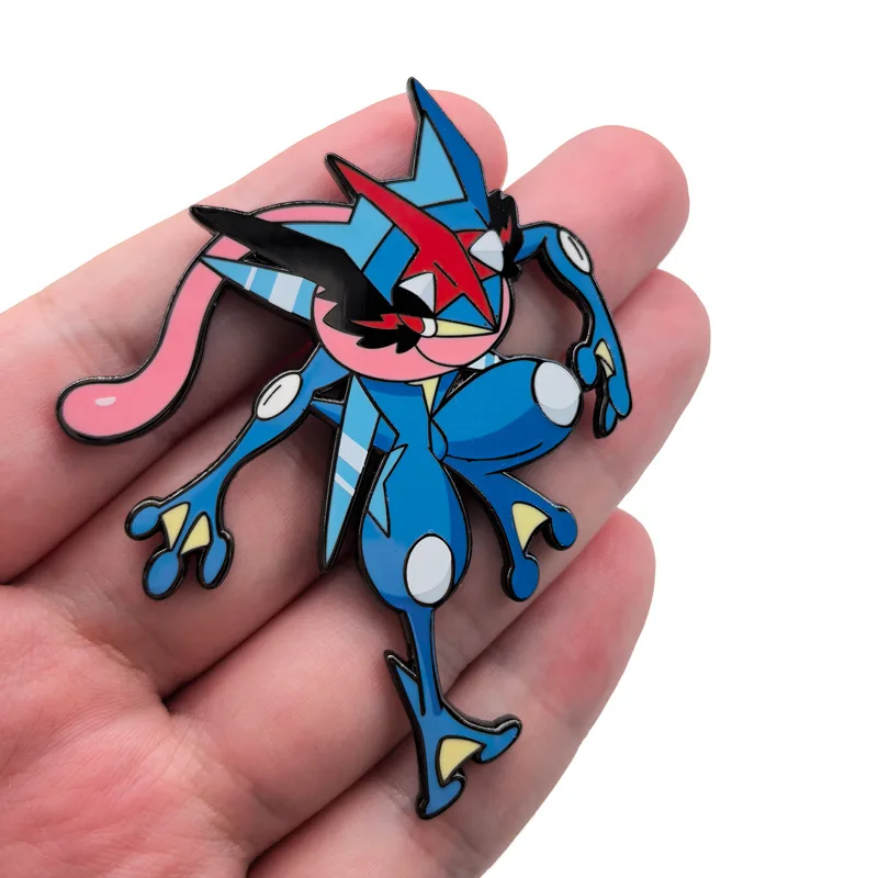 Ash Greninja Metal Pins Anime Battle Bond Badges Animation Pendant