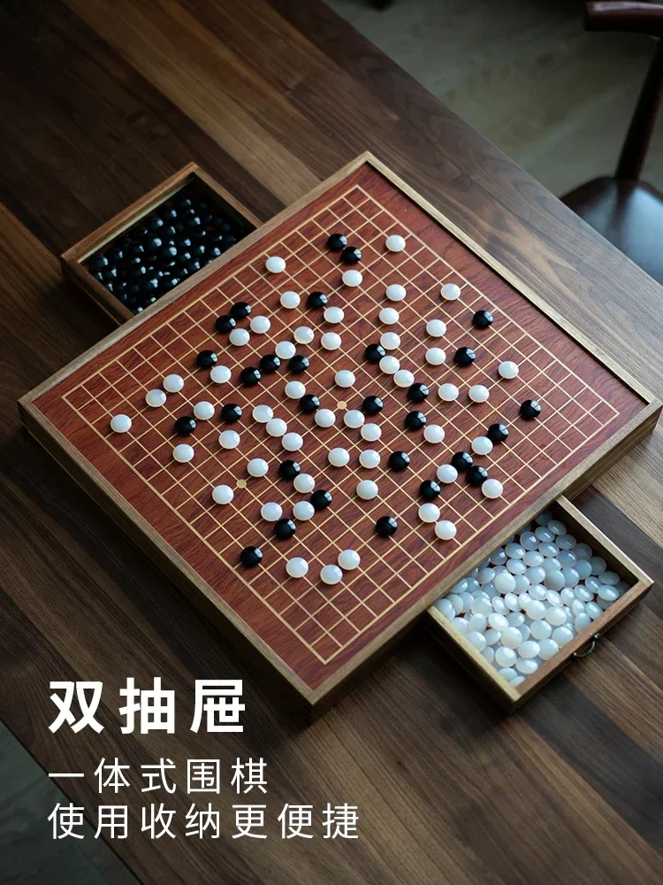 قطع شطرنج من اليشم العقيق الطبيعي من الخشب الصلب للكبار درج الذهاب مجموعة ألواح الشطرنج للأطفال المبتدئين المضادة للاليشم gobang مبيعات ساخنة #2