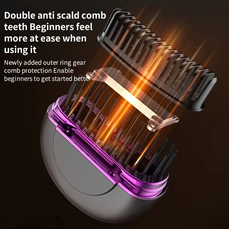 Wireless Rechargeable Travel-Friendly Portable Ionic Hair And Beard Straightener Brush,Mini Hair Stylereco-Friendly Packaging