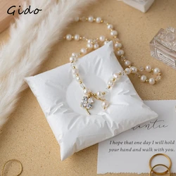 Plaster Pillow Square Necklace Display Stand Jewelry Display Tray Ring Earrings Studs Photography Trinket