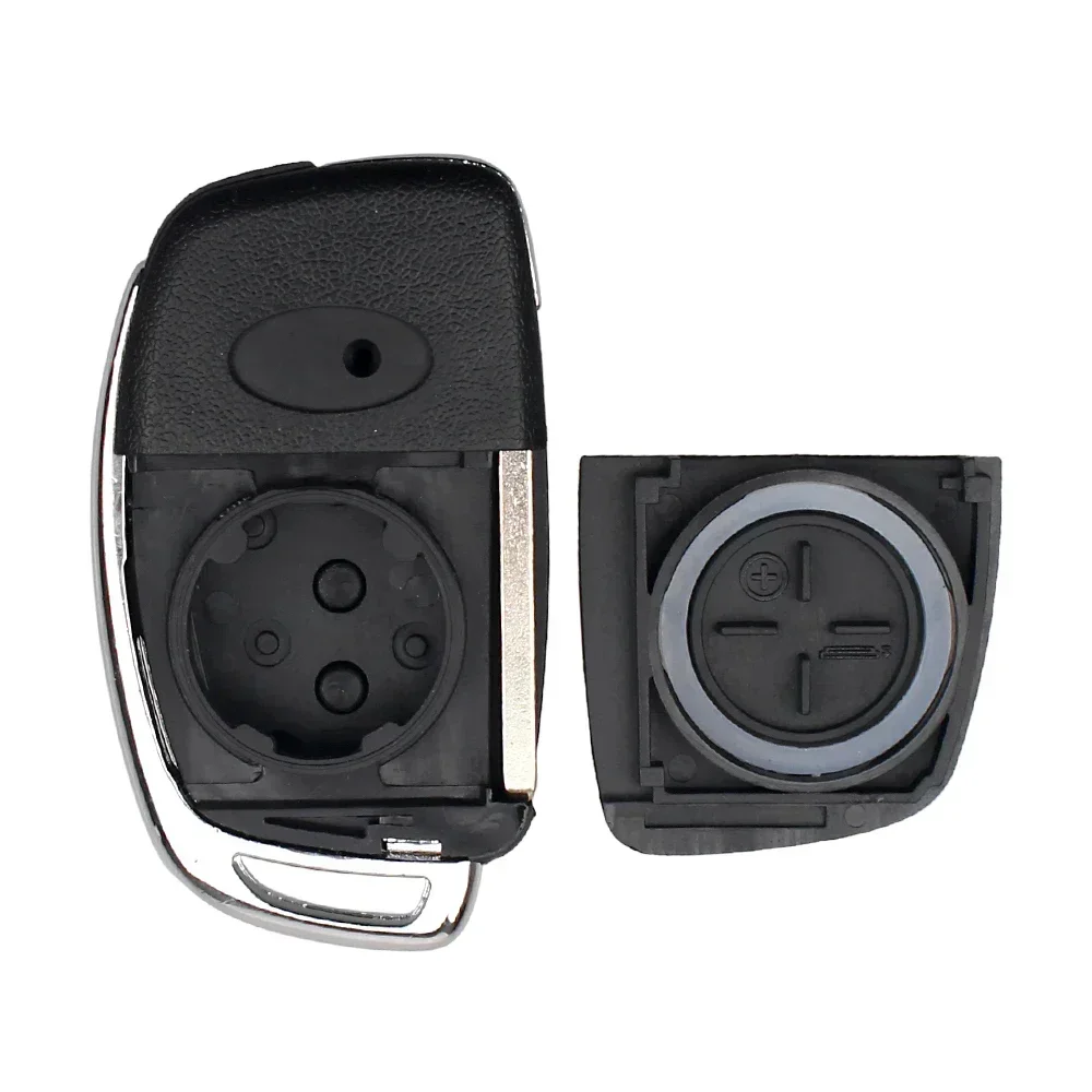 Keyyou เคสกุญแจรีโมทแบบพับได้4ปุ่มสำหรับ Hyundai Elantra Accent Ix35 IX45 I30 Solaris Tucson I20 Santa Fe