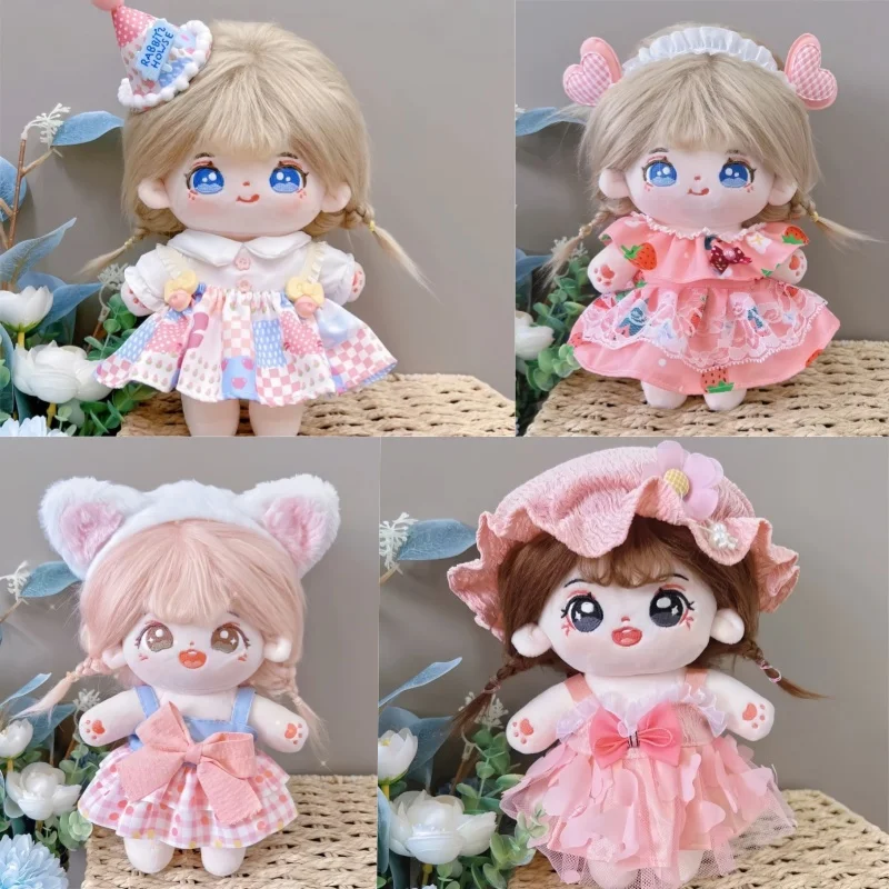 

Mini Doll Clothes Accessories for 20cm Plush Doll Clothes Replacement Outfit