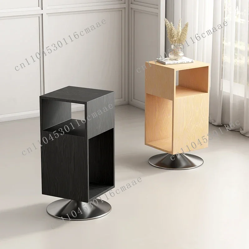

NEW Sofa Side Several Rotating Bedside Cabinets Creative Solid Wood Corners Several Simple Small Living Room Side Cabinets