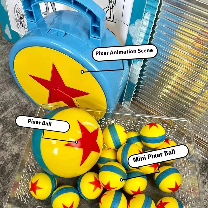 Mini pelota elástica de Pu de dibujos animados de Disney, pelota de dibujos animados de Pixar, juguetes de pelota de palmada para niños, Toy Story de Disney, pelota de Andy, regalos de cumpleaños para niños