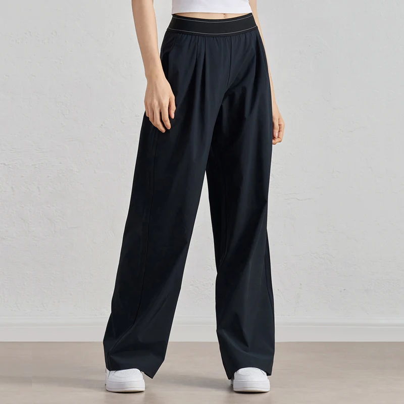 VITALINOVO Lightweight Wide Leg Trousers Yoga Pants for Women 30" High Waisted Loose Casual Lounge Travel Work Sweatpants Women image 5