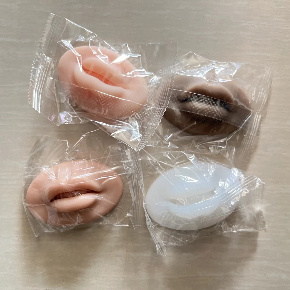 Premium Soft Lips Practice Silicone Skin for Permanent Makeup Artists Human Lip Blush Microblading PMU Training Accessories 1pcs