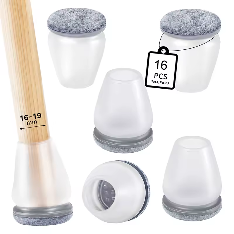 16PCS Chair Leg Floor Protectors with Thick Wrap Felt Pads Silicone Furniture Foot Cover Table Feet  Protect Floors - Image 11
