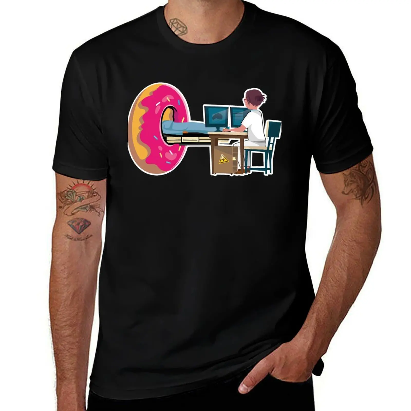 Funny Rad tech Ct Scan Mri Donut Medical Radiology T-Shirt Plus Size Loose Fit T-Shirt