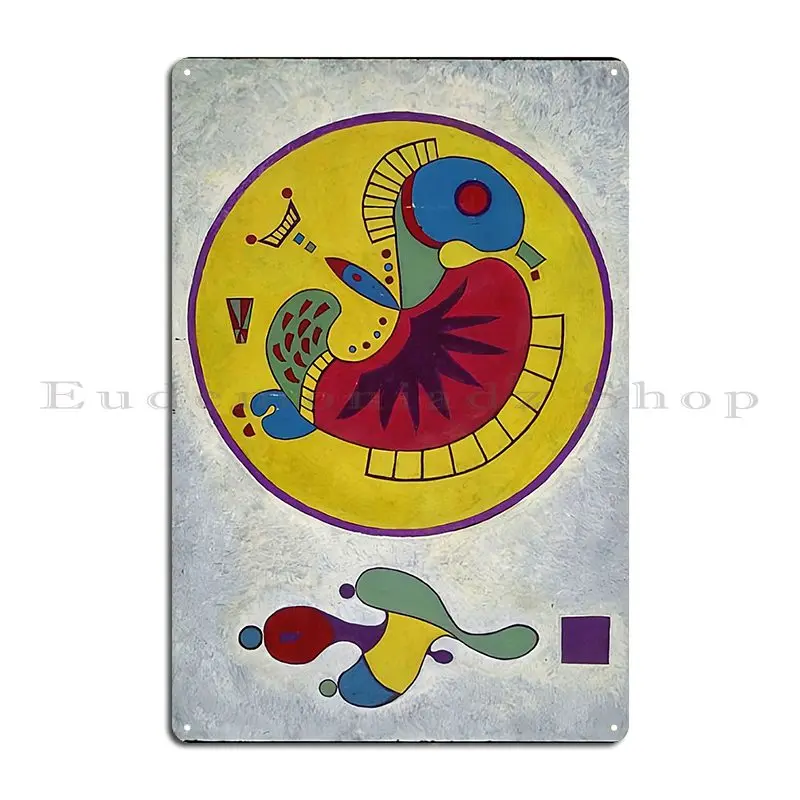 Untitled 1944 By Kandinsky Metal Plaque Poster Garage Customize Wall Decor Club Cinema Tin Sign Poster