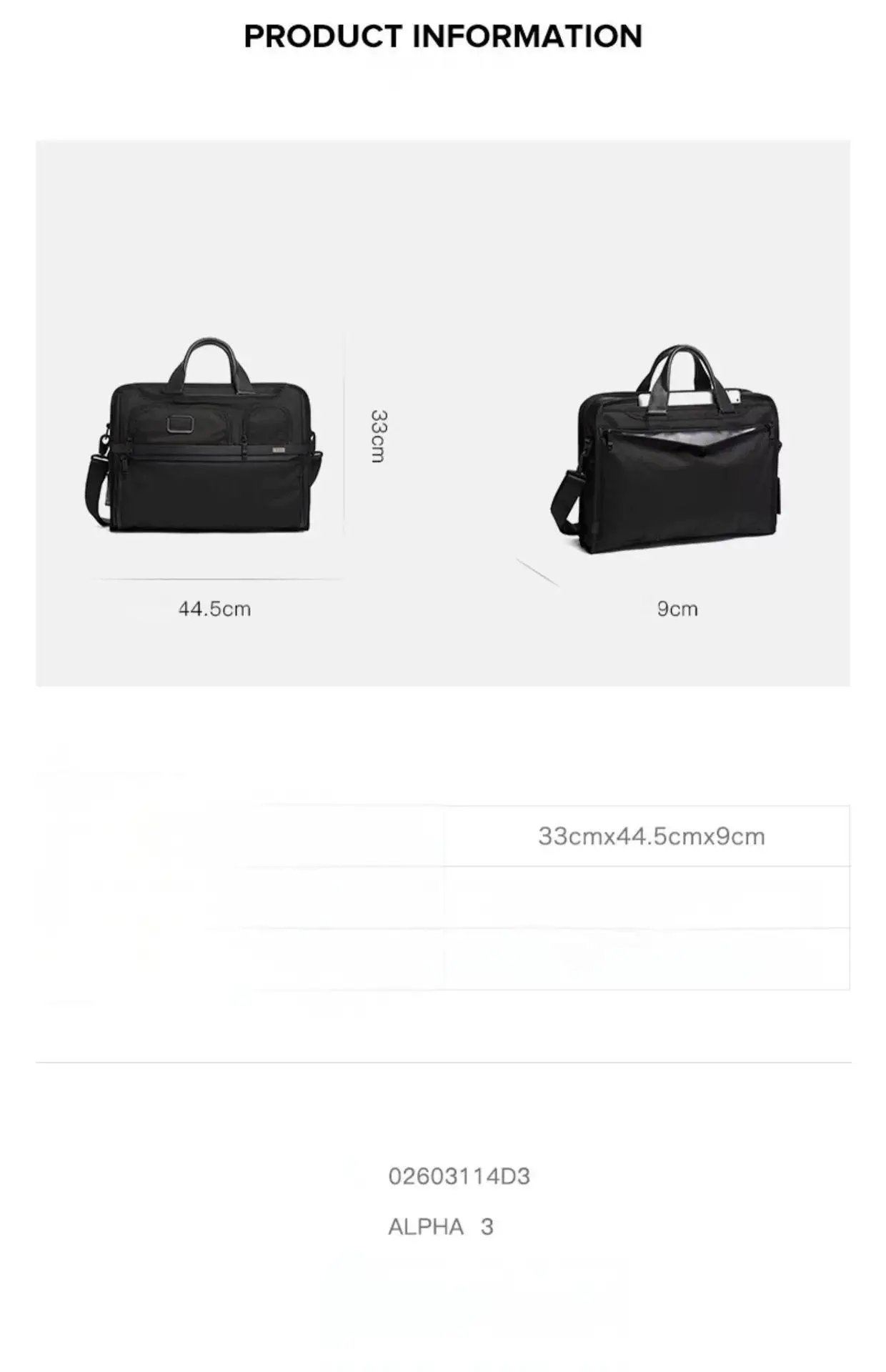 Men's Business Tote - Sleek Nylon Briefcase with Dedicated Laptop Sleeve for Office & Commute 2603141