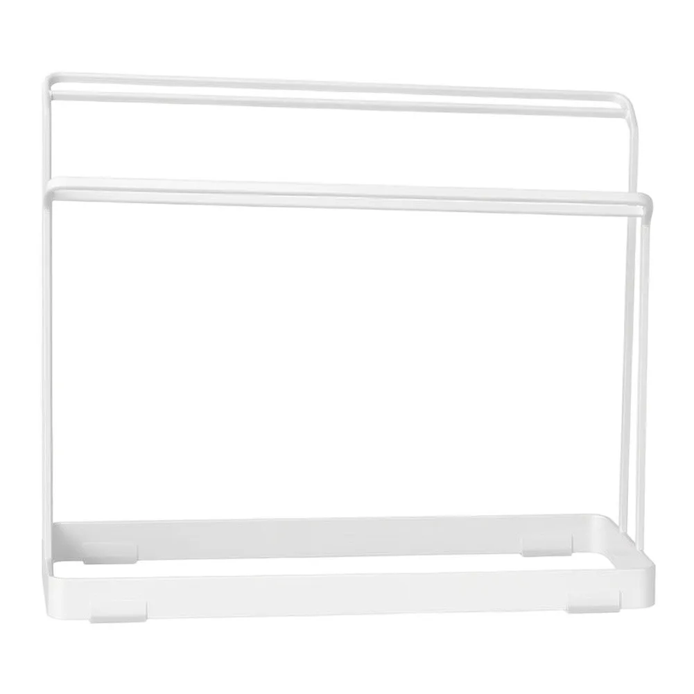 Carbon Steel Foldable Dish Towel Rack with Dual Hanging Rods for Improved Airflow and Quick Drying of Multiple Cleaning Cloths