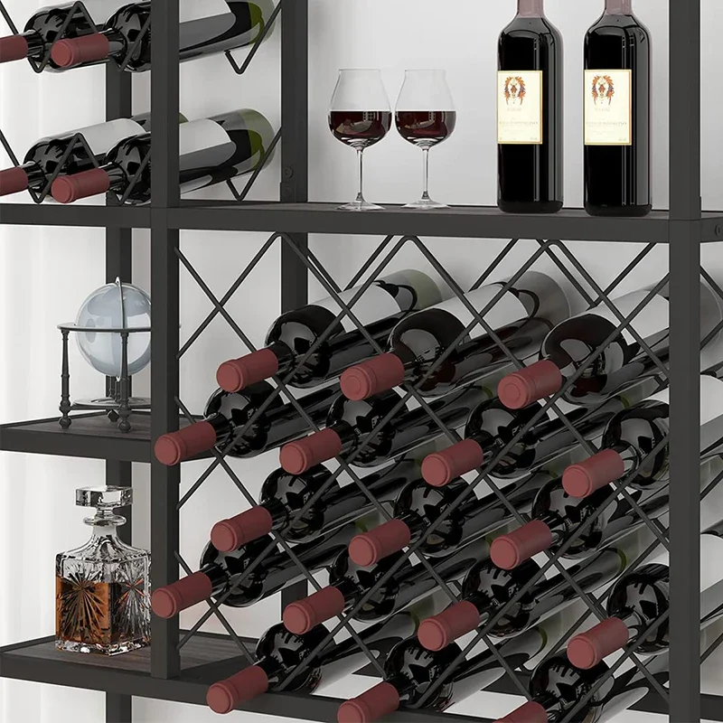 

Modern Storage Wine Rack Lattice Display Design Single Drying Bartender Organizer Strorage Vitrina Baroque Design Furniture