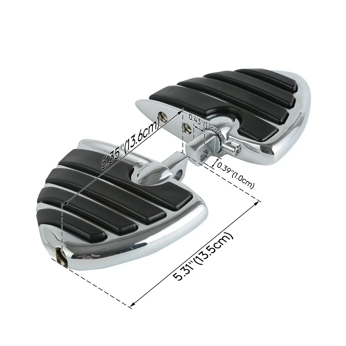 Motorcycle Mount Wing Foot Rests FootPegs For Harley Touring Electra Glide Dyna Sportster Softail V-Rod FLS FXCW