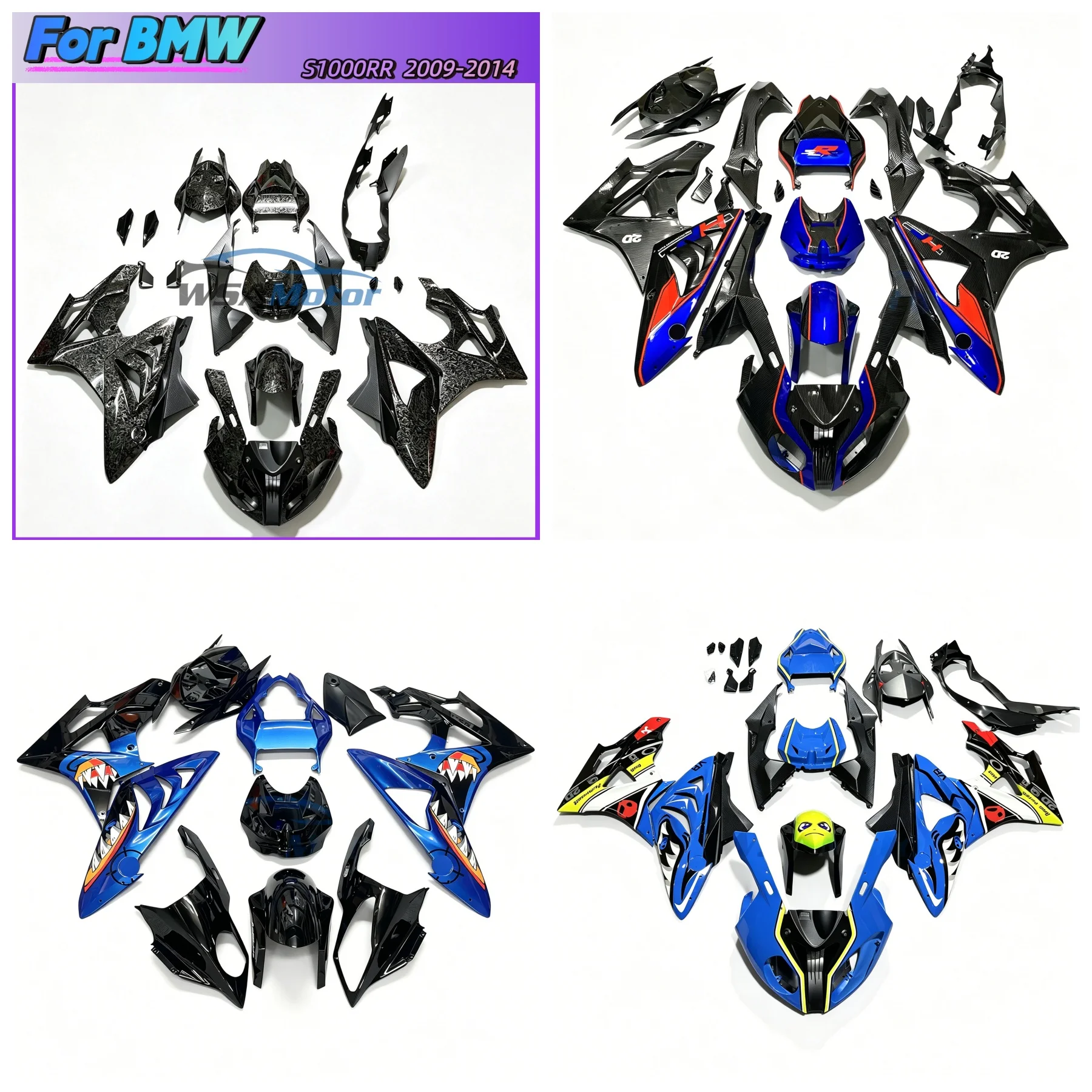 For BMW S 1000RR s 1000rr 2009 2010 2011 2012 2013 2014 Motorcycle Complete Fairing ABS Injection Body Decoration Kit