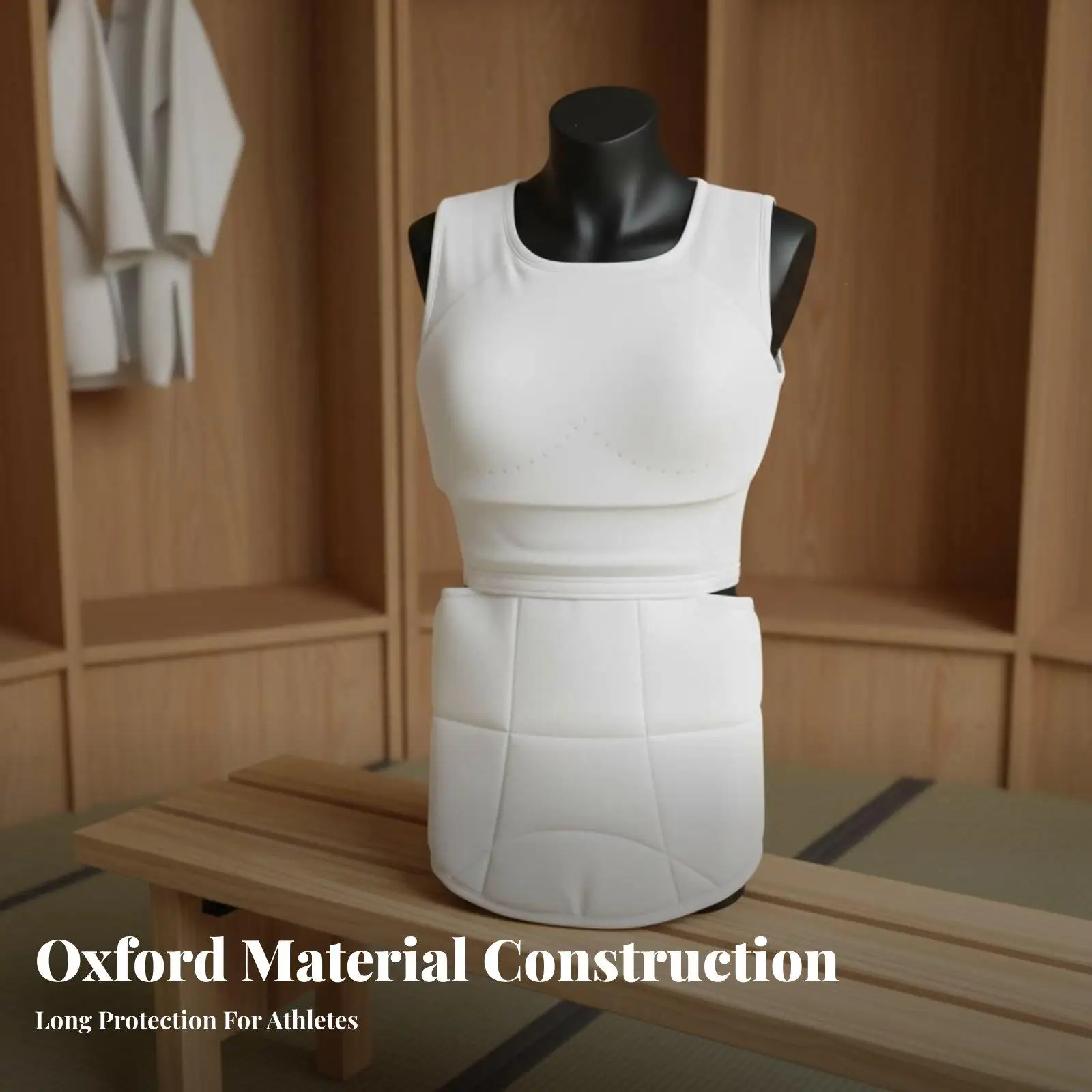 Female MMA Chest Guard for Kickboxing Training with Hook and Loop Fasteners Custom Fit Durable Nylon PP Protection Vest