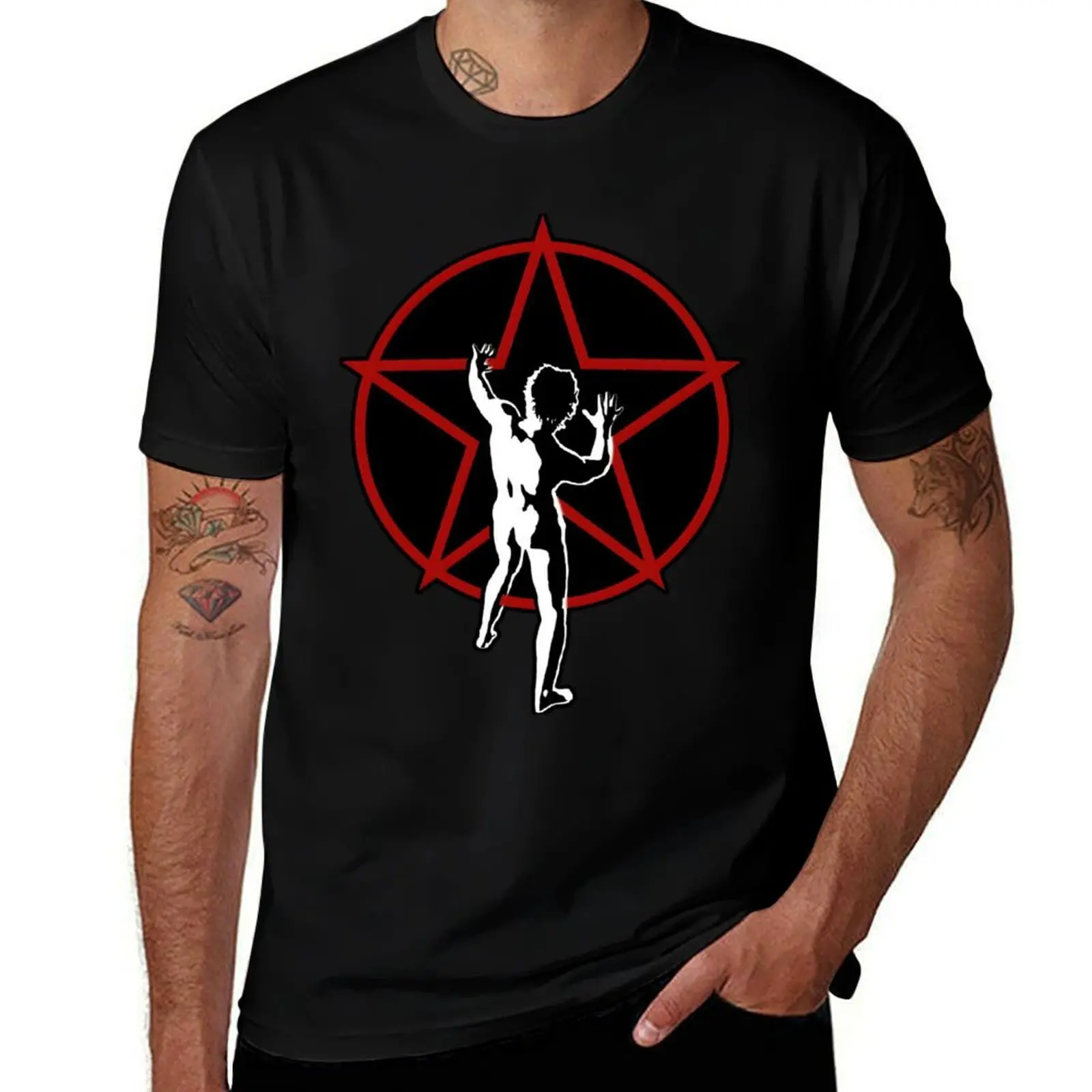 Starmen Logo Sticker T-Shirt Big and Tall Casual T-Shirt