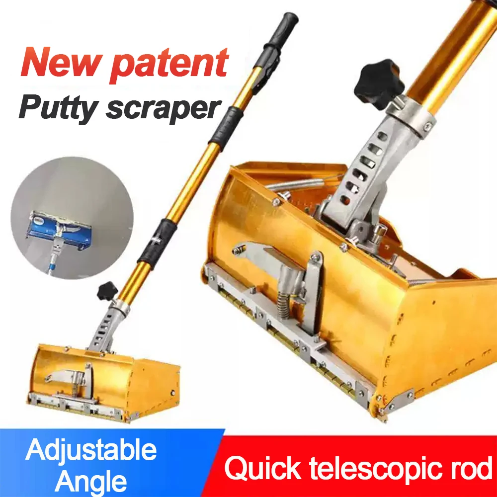 Caja raspadora de masilla, raspador de pared, raspador de barro de pared, paleta duradera, herramienta de enyesado, cuchillo de enyesado para construcción y renovación