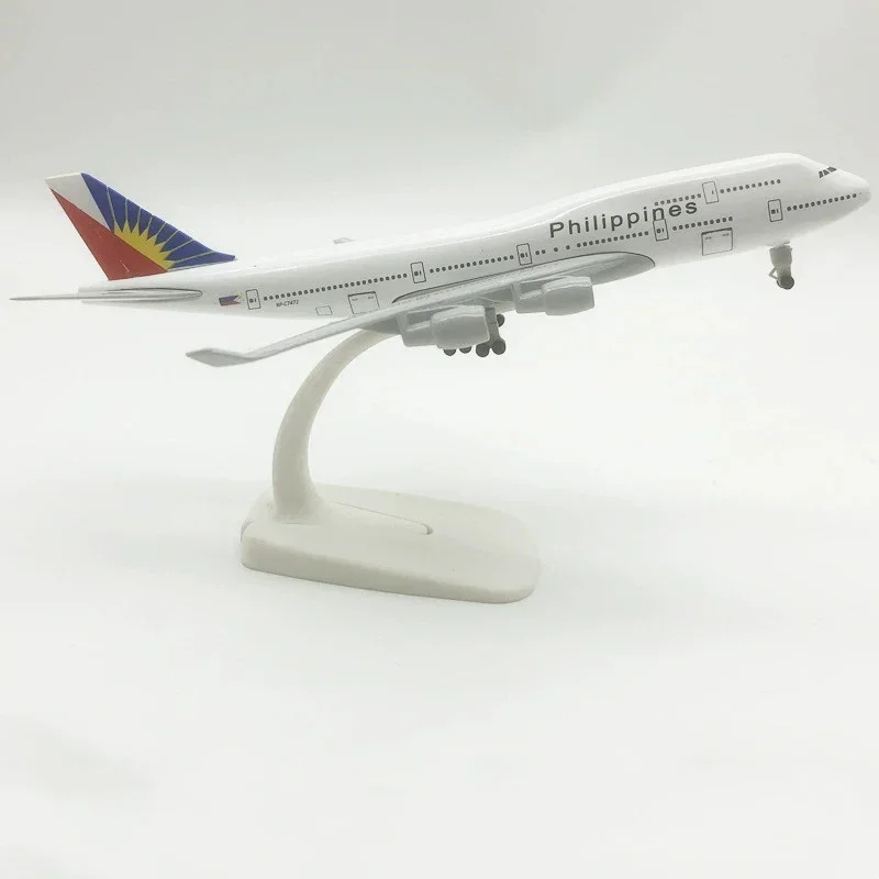 20cm Alloy Metal PHILIPPINES Airlines Boeing 747 B747 Airways Diecast Airplane Model Plane Model Aircraft w Wheels Landing Gears