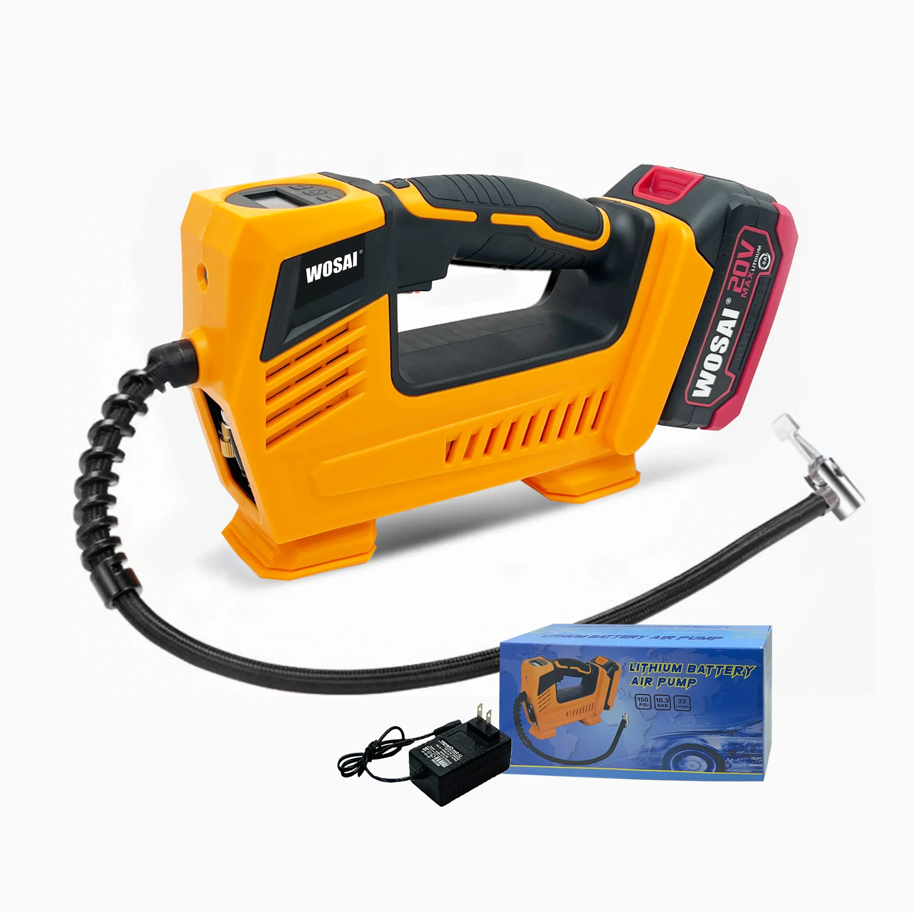

New Arrival Mini Cordless 20V 21V Handheld Tire Inflator Compressor Electrical Air Pump For Car
