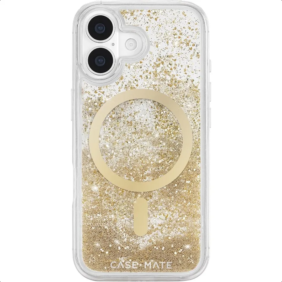

CaseMate iPhone 17 Case [Compatible with MagSafe] Liquid Glitter Phone Case with 12ft Drop Protection Premium Magnetic Cover fo