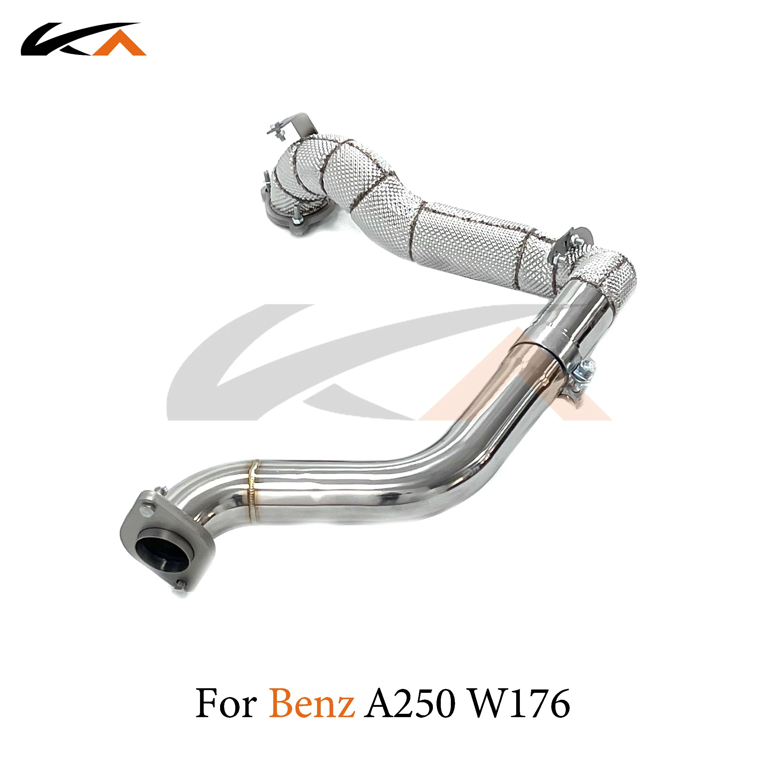 

KA Tuning downpipe exhaust stainless steel headers for mercedes benz glb250 a250 w176 2.0t performance heat shield catalysis