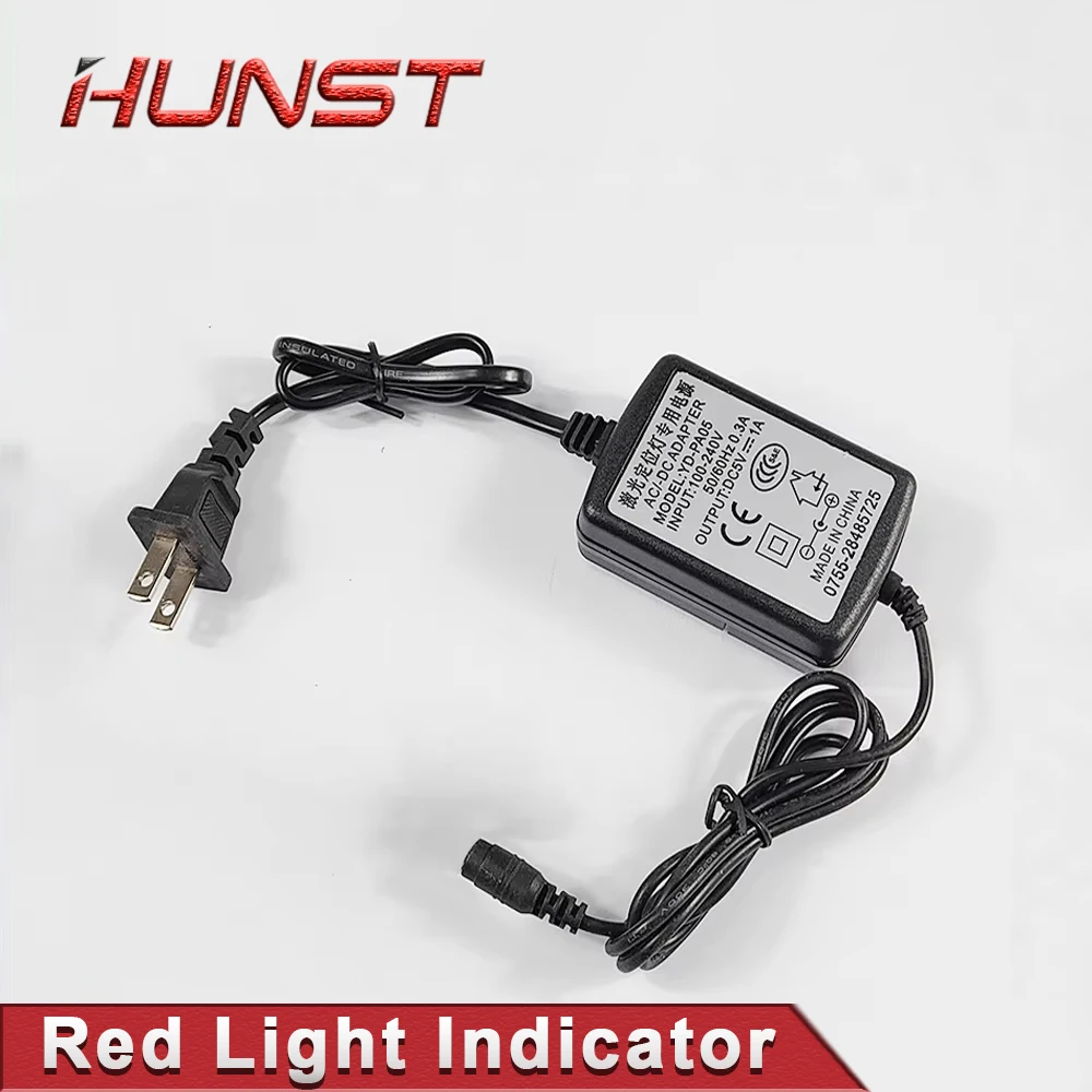 HUNST Red Dotted Beam Light 650nm 5V 10mW Infrared Adjustable Laser Module Locator &Adapter for Fiber Marking or Cutting Machine