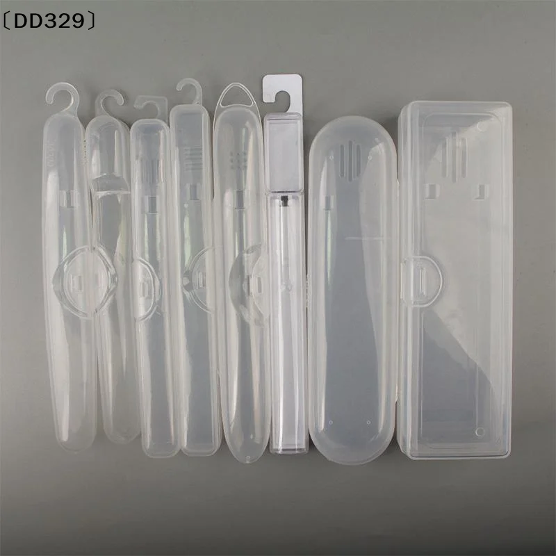Dustproof Toothbrush Storage Box Outdoor Travel Transparent Plastic Toothbrush Holder Toothpaste Storage And Organizer〔DD329〕
