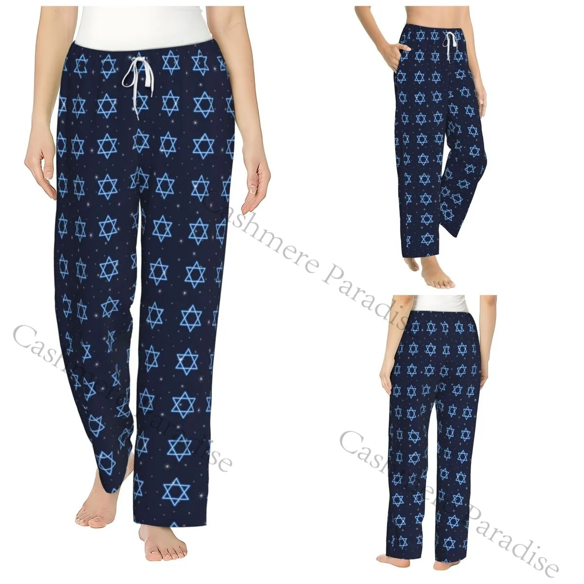 

David Flannel Pajama Pants for Women Soft Warm Sleep Pants with Elastic Waistband