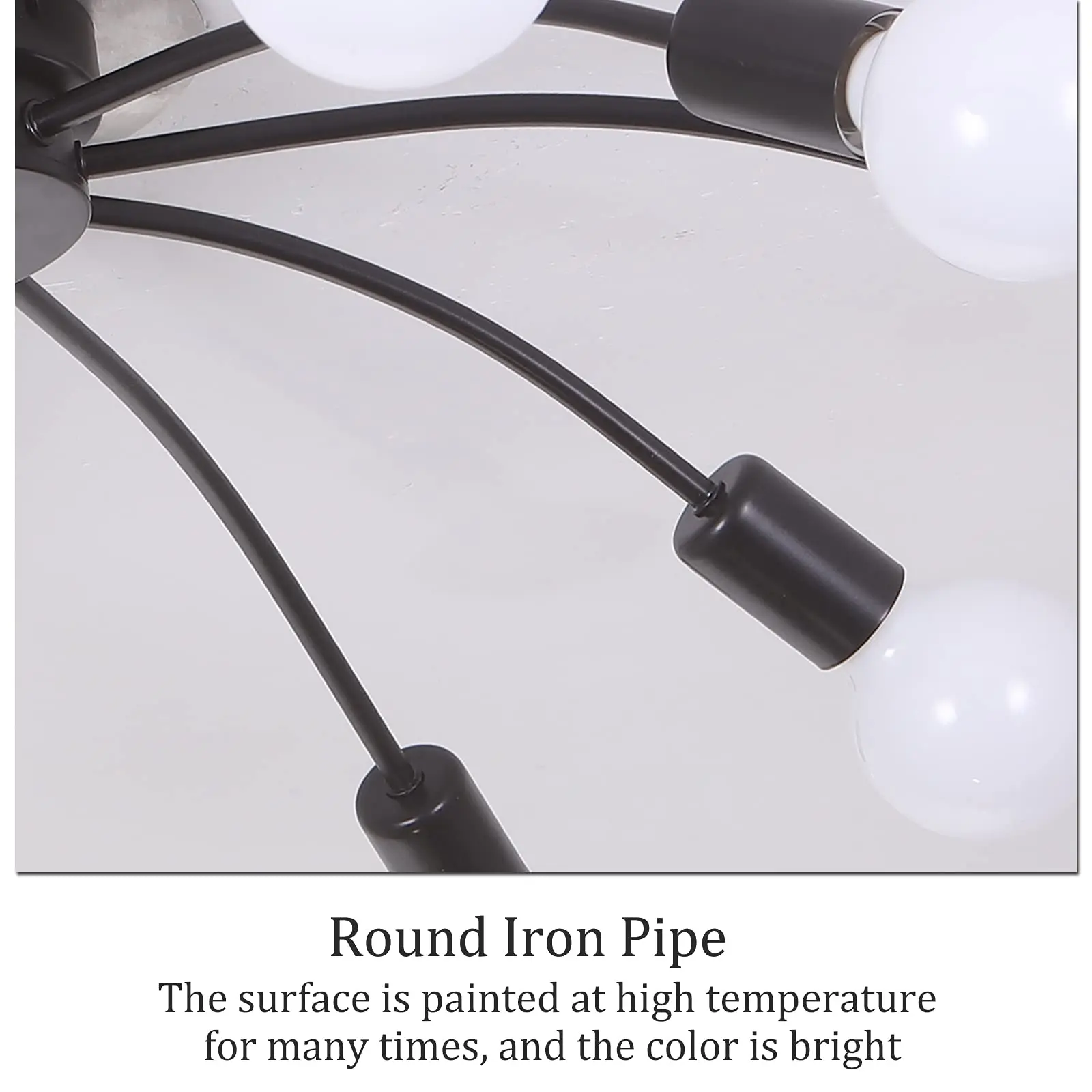 Industrial Style 10 Bulbs Living Room Lighting LED Ceiling Light Creative LED Ceiling Lamp 3000K 6000K E26 Base LED Chandelier